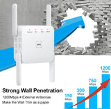 FSU 5G WiFi Repeater Wifi Amplifier Wifi Extender Network Wifi Booster 1200Mbps Long Range Wireless network internet  Repeater