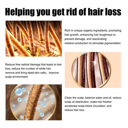 Vitamina E óleo de crescimento capilar para homens, prevenir a calvície, reparar, danificado, fortalecer raízes, melhorar a perda, reduzir o frizz, soro essencial