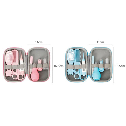 8pcs/Set Nail Clippers Baby Care Soft Comb Brush Care Combination Hair Comb Grooming Brush Set Nail Trimmer Tool Kit Healthcare