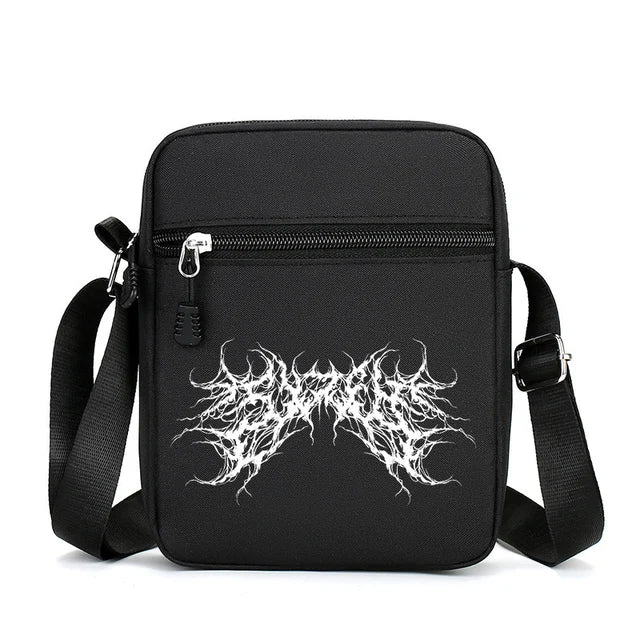 Men's Rune Printed Crossbody Bag Large Capacity Mobile Phone Shoulder Bag Outdoor Portable Storage Halloween Gift Personality 