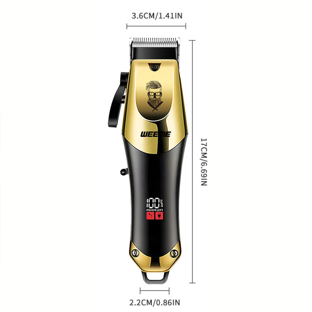 T9 Vintage Men's Electric Hair Clipper Beard Trimmer/Rechargeable Hair Cutting Machine With Nose Hair Trimmer Kit Boyfriend Gift