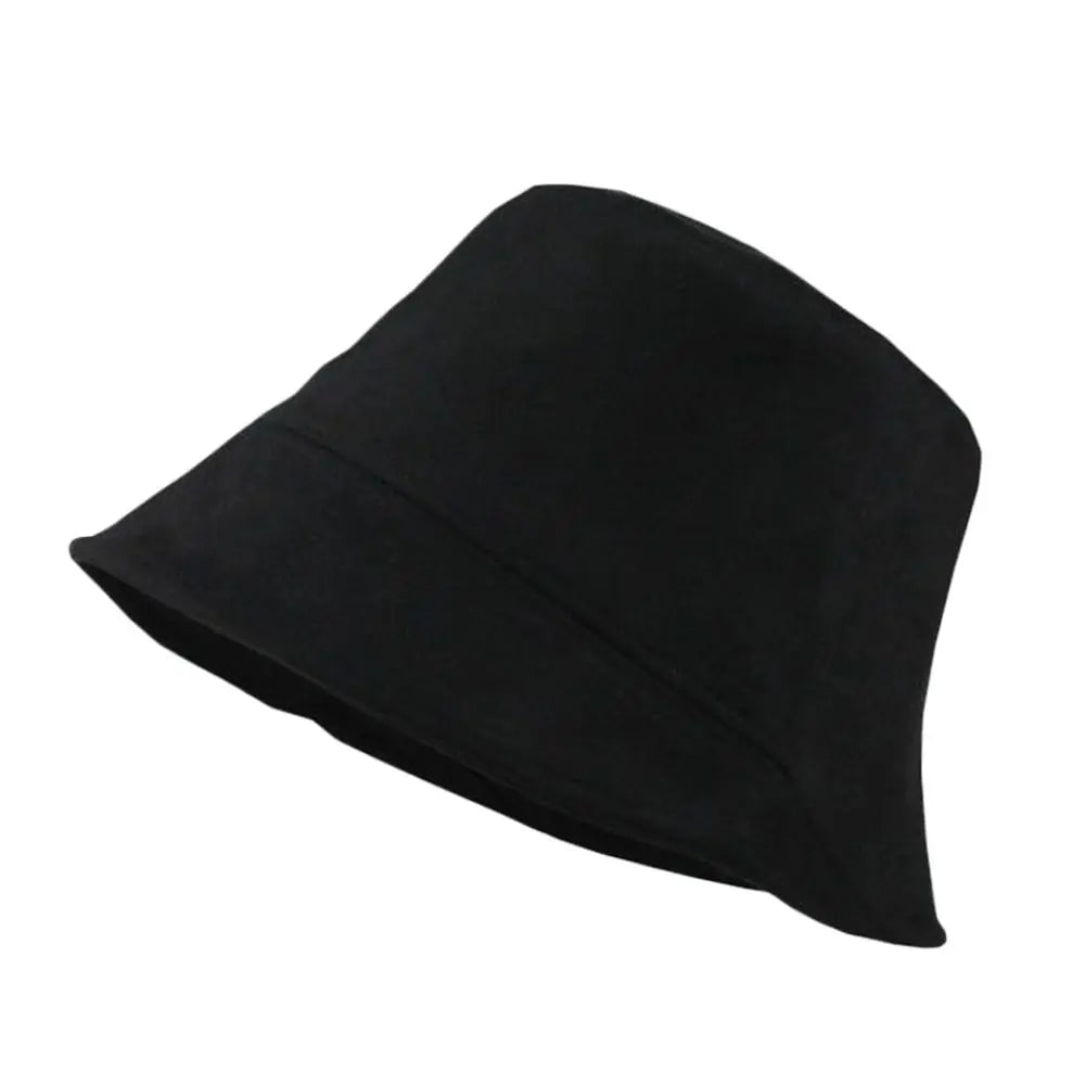 Women's Cotton Fabric Bucket Hats High Quality 10 Colors Unisex Women Summer Hat Sunbonnet Cap Outdoor Fisherman Hat