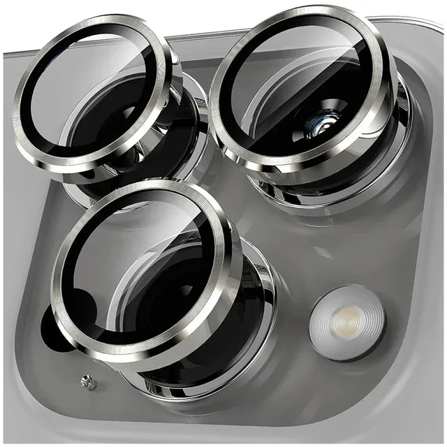 Metal Camera Lens Protector for iPhone, iPhone 11, 12, 13, 14, 15 Pro Max, 15, 14 Plus, 13, 12 Mini, Camera Glass, 2-3pcs 