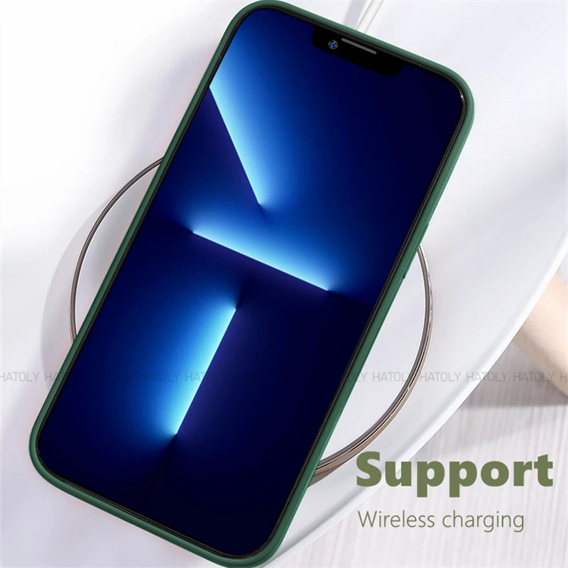 For iPhone 16 Case For iPhone 16 Pro Max Cover Original TPU Luxury Shockproof Liquid Silicone Protective Phone Cover iPhone 16