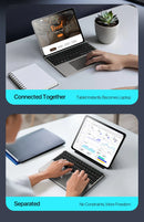 DUX DUCIS Foldable Bluetooth 5.0 Keyboard with Touchpad & Phone Holder For Phones Tablets PC iOS Android Windows Mac