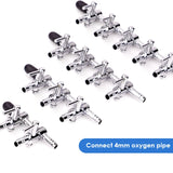 Stainless Steel Aquarium Air Distributor Fish Tank Oxygen Pump Accessories Air Splitter Flow Controller Pump Switch Valve Tap