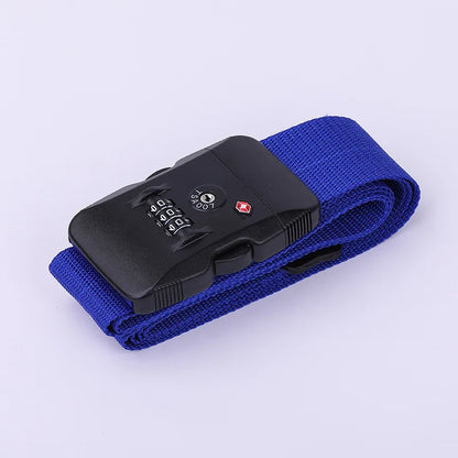 TSA Password Customs Lock Luggage Cross Belt Adjustable Travel Suitcase Band Luggage Suitcase Rope 2M Straps Travel Accessories