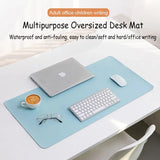 Alfombrilla protectora de escritorio de oficina de gran tamaño de PU, impermeable, para ratón, teclado de escritorio, alfombrilla de ratón para juegos, accesorios para PC
