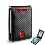 RFID Credit Card Holder Men Wallets Money Clip Luxury Slim Thin Mini Wallet Male Small Short Purse Minimalist Billfold Wallet