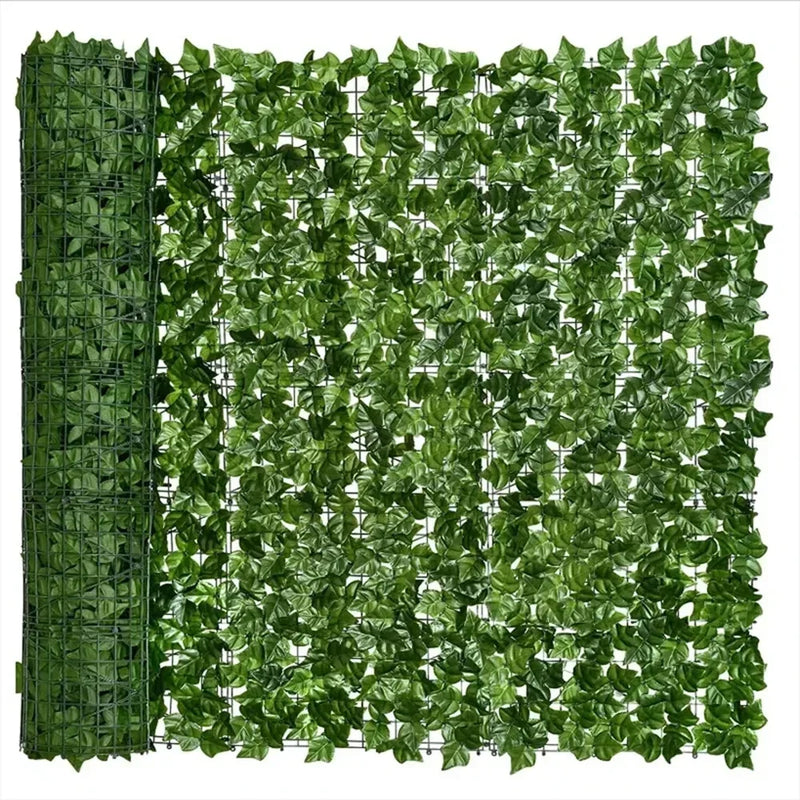 Artificial Ivy Hedge Green Leaf Fence Panels Faux Privacy Fence Screen for Home Outdoor Garden Balcony Decoration 1X3m