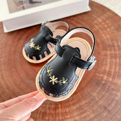 Infant Baby Boys Girls Sandals Summer Baby Wedding Dress Flat Shoes Newborn Crib Shoes First Walkers Prewalkers Shoes ﻿ ﻿