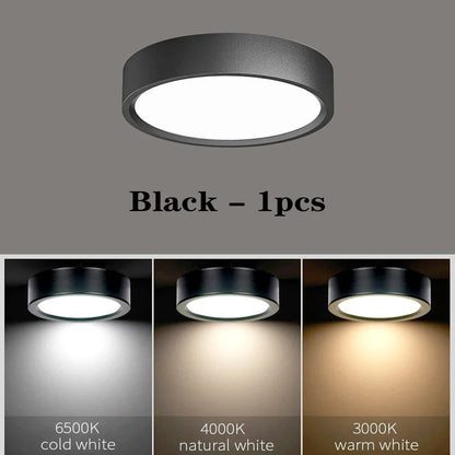 220v conduziu a luz de teto 5w 10 15 18 superfície montada downlight lâmpada do teto para sala estar cozinha holofotes luzes do painel