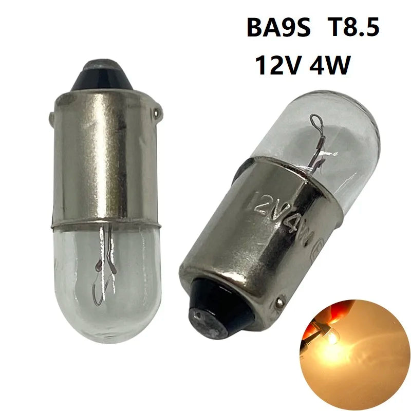 4/10P T5 T10 T13 T15 BA9S G18 Car Halogen Lamp Instrument Lights Bulb Auto Interior Light Car Styling T20 7440 7443 12V