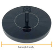Mini Solar Water Fountain Pool Pond Waterfall Fountain Garden Decoration Outdoor Bird Bath Solar Powered Fountain Floating Water