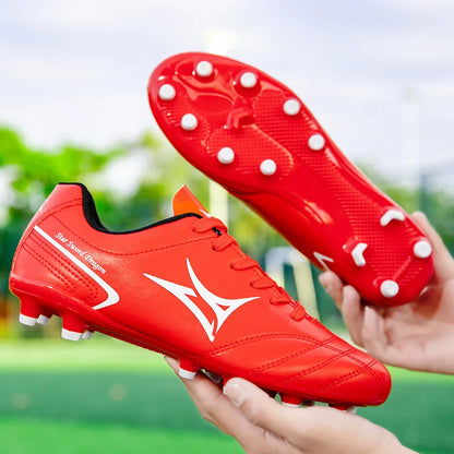 New Men Soccer Shoes Match Sneakers Football Boots Long Spikes Ultralight Breathable Indoor Cleats Training Drop Shipping