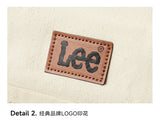 LEE Unisex Utility Canvas Leather Zipper Tote Bag Casual Denim Daily Shopping Handbag Women Men Durable Student School Book Bag