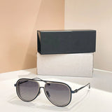 Original Factory For DIYTA DT DTS188-A With Brand Box Trendy Silver Alloy Frame Gradient Driving Anti-Glare Men Women Sunglasses