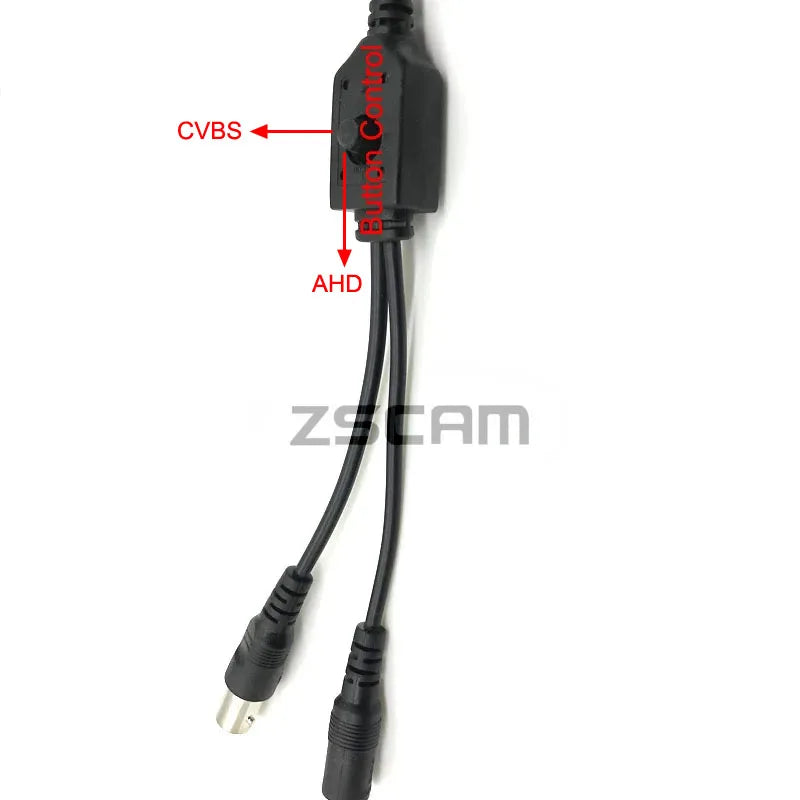 Minicámara de seguridad analógica CCTV de 35 mm con lente de enfoque manual M12 de 5-50 mm, 1080P AHD/CVBS, OSD, para vehículo