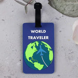 New PVC Soft Glue Airplane Luggage Tag Card Cover Name Labels Suitcase ID Address Hang Tag Boarding Pass Labels Travel Access