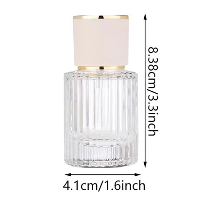 Luxury 30ml Glass Atomizer Perfume Bottle Glass Tube Spray Perfume Sub-bottling Moisturizing Spray Bottle Refillable Bottles