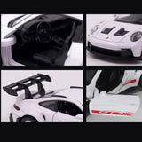 1:36 Ford Bronco Model Cars Porsche 911 Revuelto Alloy Diecast Car Toys With 2 Doors Opened Pull Back Function Vehicles For Kids