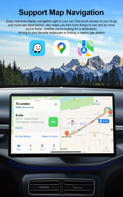 2026 New! 2-in-1 Mini Wireless Adapter Seamlessly Enable Carplay & Android Auto Plug & Play For Most Vehicle Models