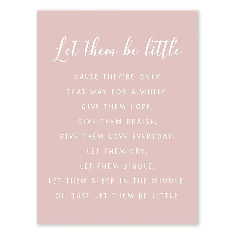 Pink Butterfly Wall Art Nursery Canvas Prints Painting Sun Rainbow Daisy Heart Posters Kawaii Pictures for Kids Girl Room Decor