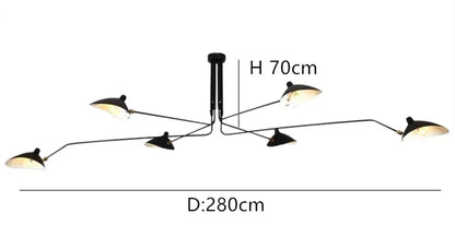 Modern Creative Spider Grabbing Pendant Light Personalized and Simple Living Room LED Ceiling Lamp Bedroom and Study Light