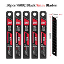Deli 10pcs/box Knife Blade 9mm 18mm SK5 Metal Blades for Home School Supplies Art Craft Paper Box Cutting Utility Knife Tool