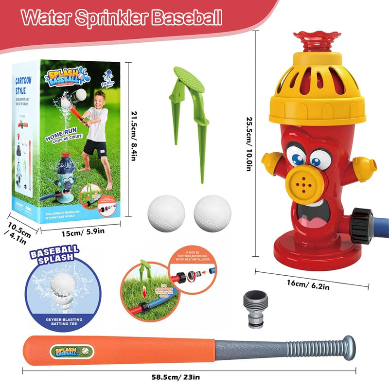 Hydrant Sprinkler Outdoor Water Spray Toy Backyard Garden Water Toys Summer Yard Cartoon Splash Sprinkler Baby Bath Toy for Kids