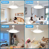 IRALAN Ceiling Lamp Fan Retractable Blades Smart with Remote Control Ceiling Fan with Light Energy Saving Led Living Room Light