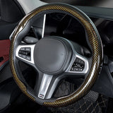 Steering Size 36-38cm Universal Non-slip D-shaped Round Breathable Car Steering Wheel Cover Protector Suitable Auto Accessories