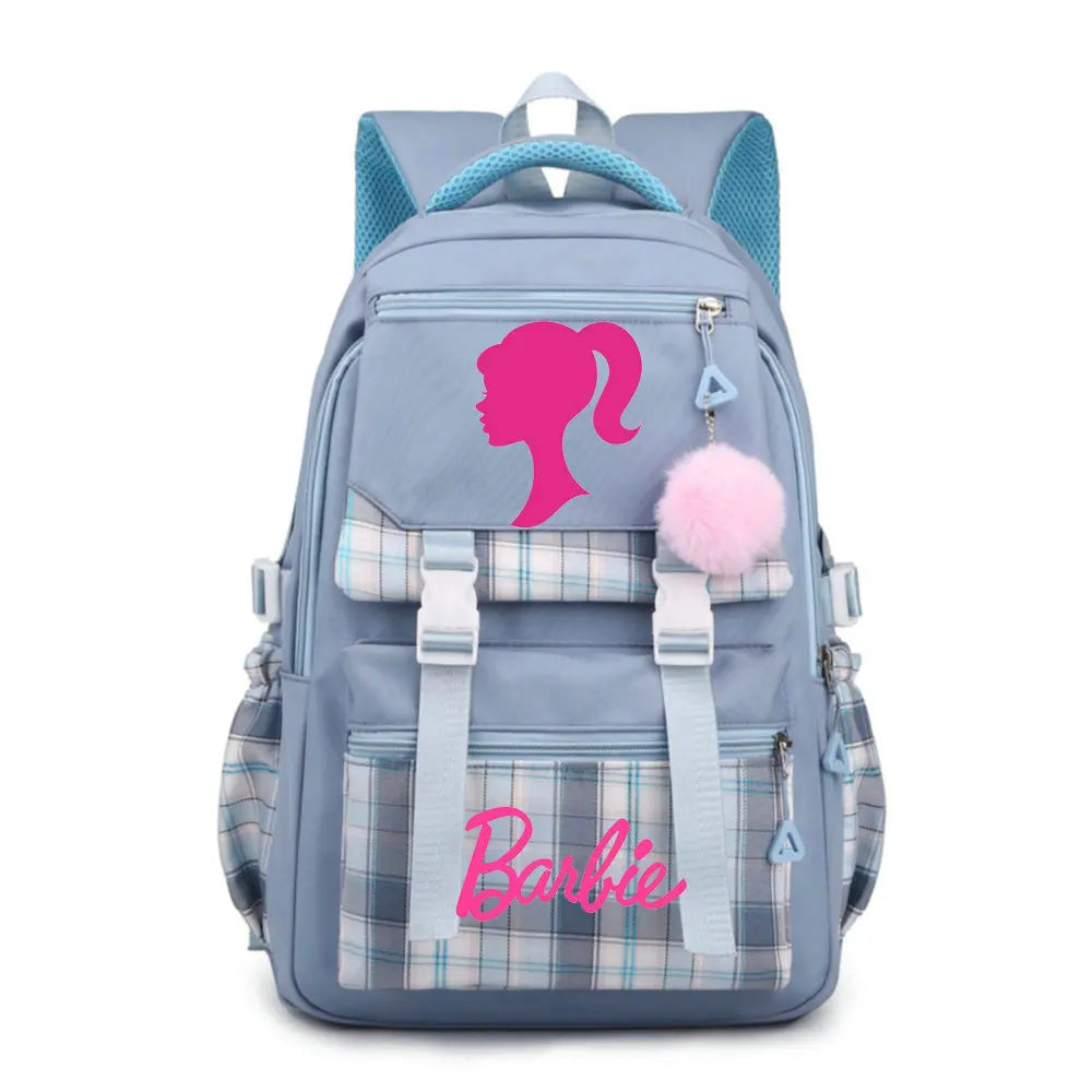 School Backpack Barbie the movie Child School Bags Girls Daypack Kids Adolescent Bags Kawaii Waterproof Large Capacity Backpack