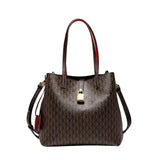 CH Women's Large Capacity Handbag Daily Commuting High-end Versatile PU Material Letter Printed Design Women's Crossbody Bag