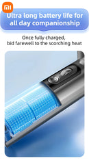 Xiaomi Handheld Portable Fan 100 Wind Speeds Adjustable Usb Charging Mini Outdoor Portable Turbo Long-lasting High Speed Fan