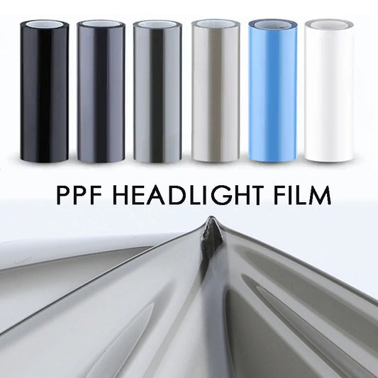 Car Headlight & Taillight & Fog Light Lamp wrap Film Smoke Black TPH PU PPF Protective Film For Car Styling Motorcycle Decorate