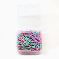 160 pcs Color paper clips office supplies paper clip large file bookmark paper clip organizer stationery stainless steel