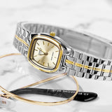 Relógio feminino Casio LTP 1169 bicolor quartzo a prova de agua 30m
