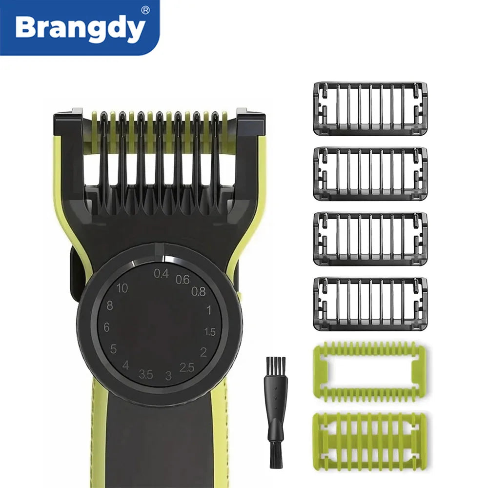 Peine guía de protección ajustable Brangdy para afeitadora eléctrica One Blade QP2520 QP2630 QP2724 QP2834, kit de repuesto de 14 pulgadas de longitud