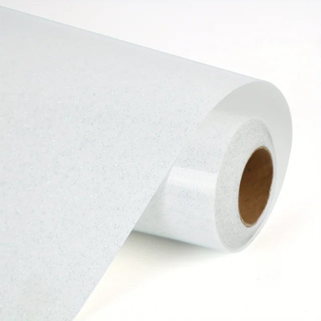 Glitter Heat Transfer Vinyl, Iron on HTV Vinyl for Shirts, Cameo, Easy to Cut, Weed for Heat Vinyl Design 