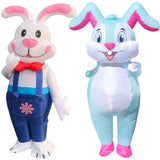 Adult Cute Animals Inflatable Costume Bunny Zebra Shark Bee Koala Cosplay Funny Suits For Halloween Purim Fancy Mascot Costumes