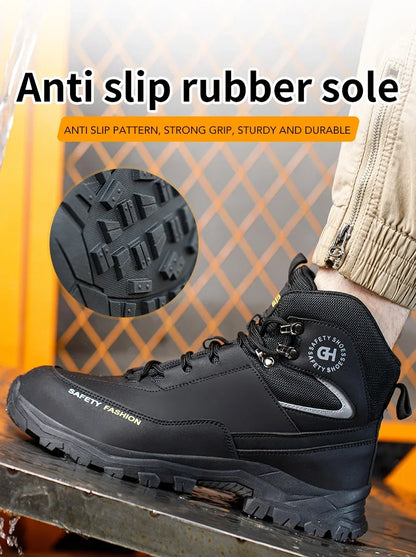 Waterproof Work Safety Boots Men Women Indestructible Anti smash Anti Puncture Work Shoes Protective Men Safety Shoes