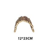 Small Pet Molar Willow Branch Rabbit Accessories Hamster Molar Supplies Totoro Climbing Ladder Fence Arch Bridge Toy D9106