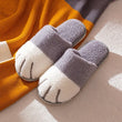 2023 New Cute Cat Claw Cotton Slippers Couple Thickened Warm Plush Slippers Women Indoor Autumn Winter Home Slippers 