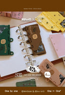 3-Hole 4mm Card Hole Punch Limited Edition Loose Leaf Notebook M5/A7 Portable Binder Punching Machine Office Supplies For 1paper