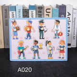 Toddler Wooden Peg 3D Puzzles Kids Toys Alphabet Montessori Education Learning Toys Great Preschool Gift for Girls and Boys