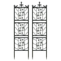 Metal Garden Trellis Tall Plant Climbing Fence for Vegetables Grapes and Flowers