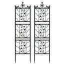 Metal Garden Trellis Tall Plant Climbing Fence for Vegetables Grapes and Flowers