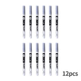 Fine tip permanent Paint Marker Pen DIY Paint Metallic Pen Permanent Gold SILVER Marker Touch Up,School Model Painting