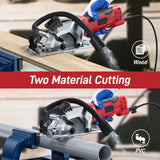 Geevorks Mini Circular Saw 4.8 Amp 4-1/2 Inch Compact Circular Saw 3700RPM Electric Circular Saws with Laser Cutting Guide
